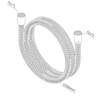Шланг для душа 150 AM.PM F0415D00 хром